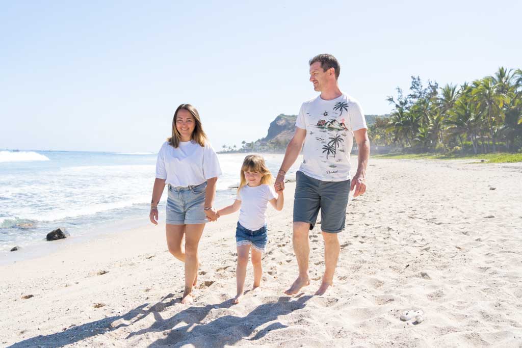 Famille sur la plage